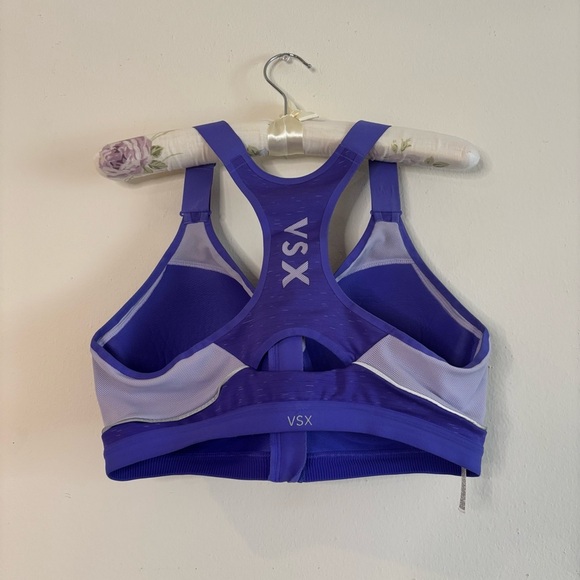 Victoria's Secret Purple Sports Bra Racerback Design - Picture 2 of 8